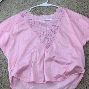 Maidenform Pink Embellished Night shirt size small